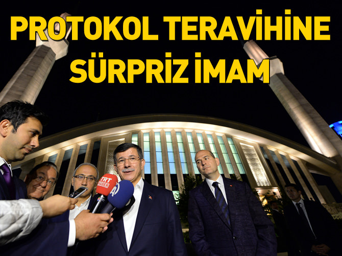 Protokol teravihine sürpriz imam