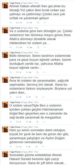 Tuğçe Kazaz, Ahmet Hakan‘ı fena bombaladı - 1