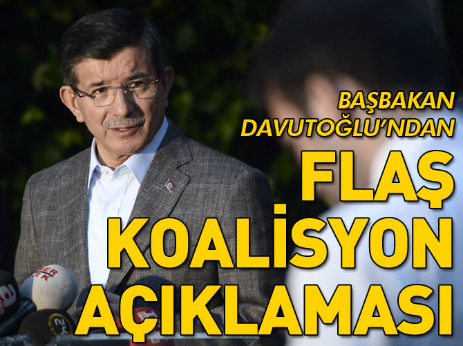 Başbakan Davutoğlu: Koalisyon için kapımız herkese açık