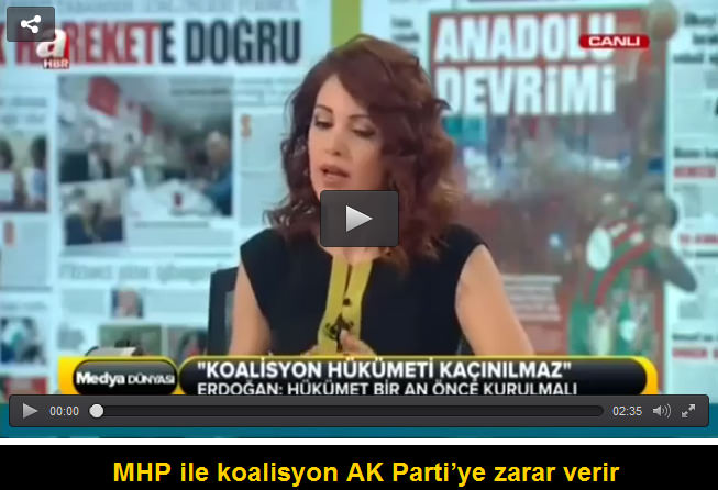 Nagehan Alçı: MHP ile koalisyon AK Parti’ye zarar verir