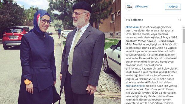 Ravza Kavakçı'dan anlamlı kıyafet! - 2