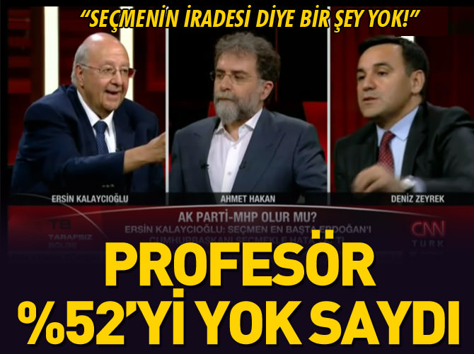 Profesör "Seçmenin iradesi diye bir şey yok!" dedi