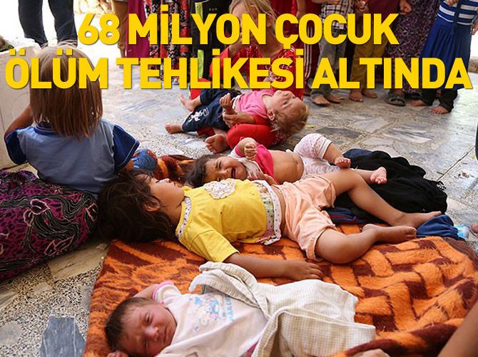 UNICEF: 68 milyon çocuk ölebilir