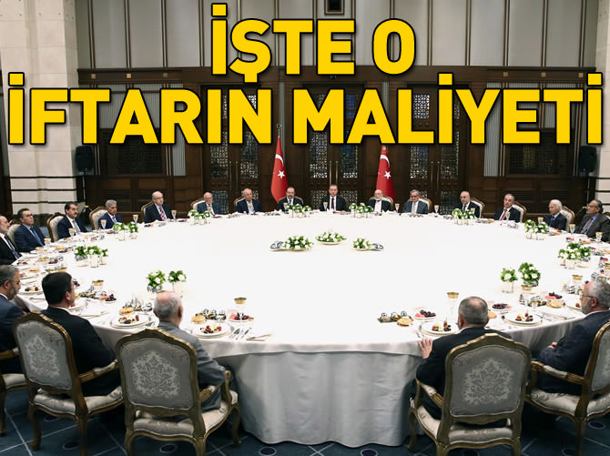 İftarın maliyeti açıklandı