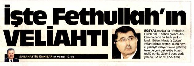 İşte Fetullah Gülen’in veliahtı