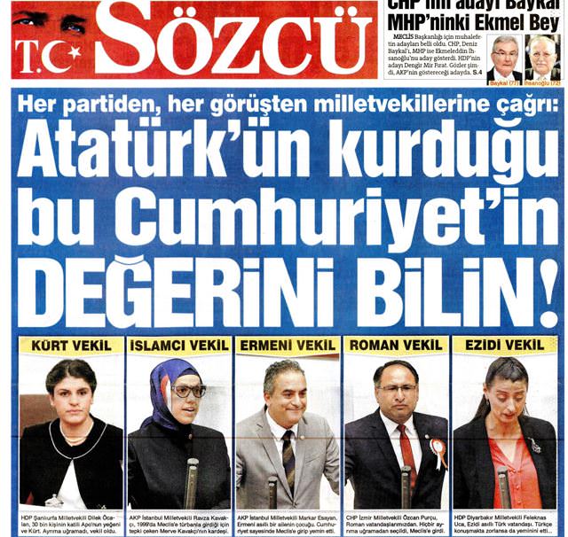 Sözcü Gazetesi kin kustu - 1