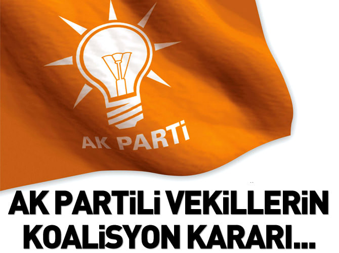 AK Parti: Ya onurlu koalisyon ya da...