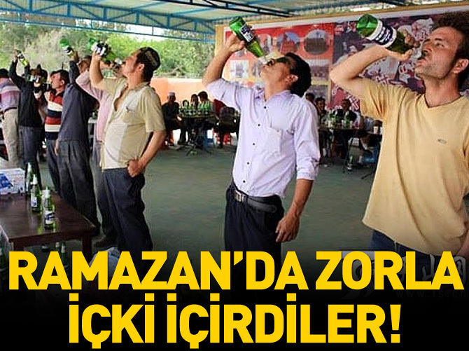 Uygurlara ramazanda zorla içki içirildi