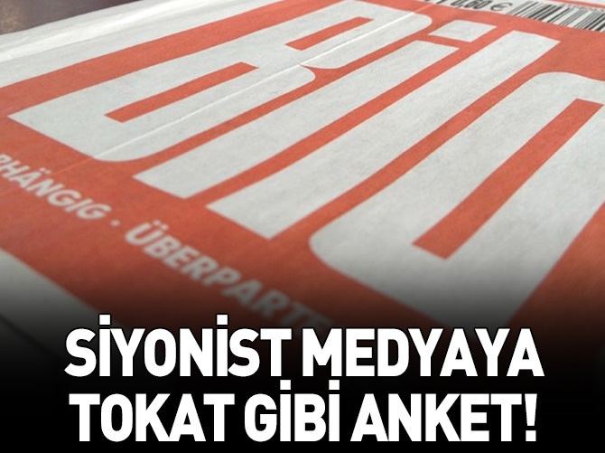Siyonist medyaya tokat gibi anket!