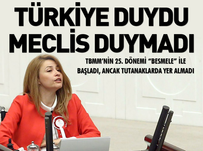 Besmeleyi Türkiye duydu, Meclis duymadı