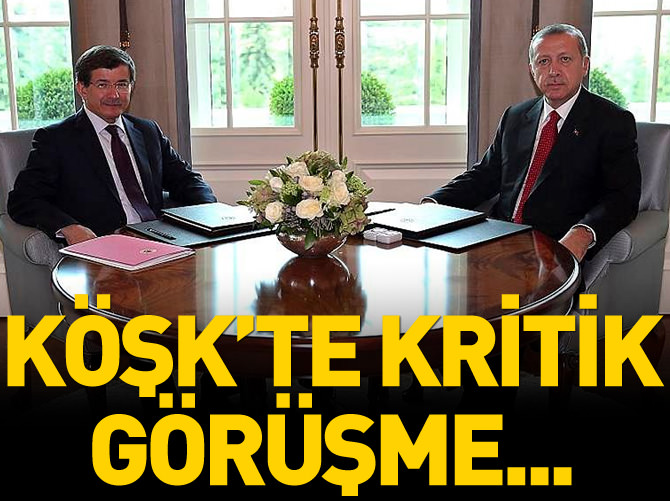 Erdoğan ile Davutoğlu arasında önemli görüşme
