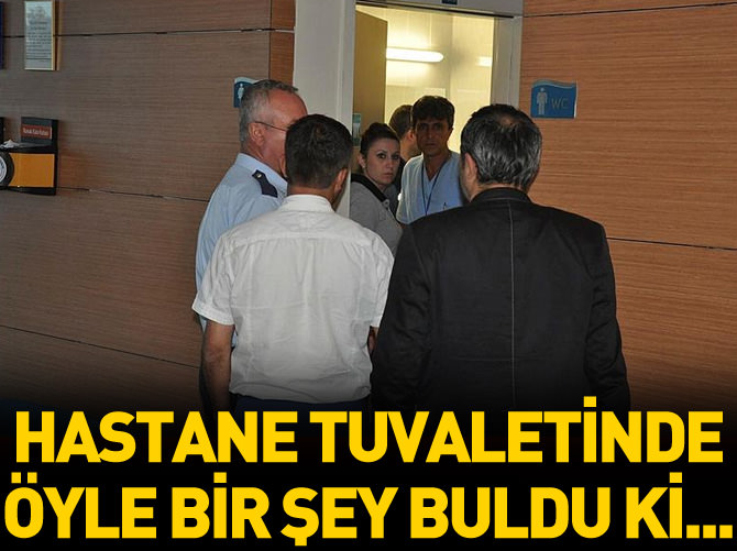 Hastanedeki tuvalet lavabosunda cenin şoku!