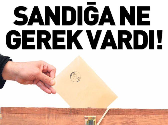 Sandığa ne gerek vardı?