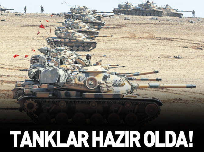 Tanklar 'hazır ol'da