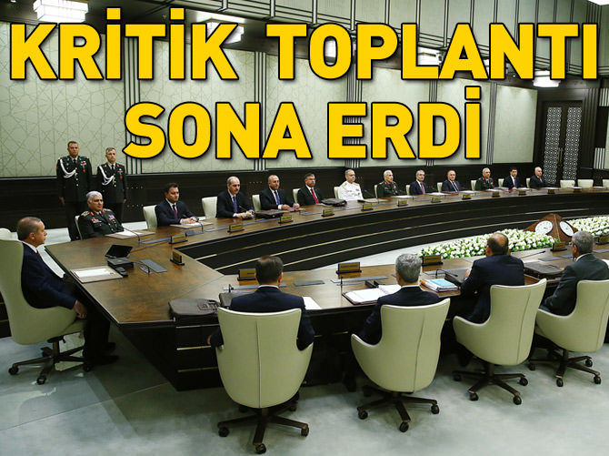 MGK toplantısı sona erdi