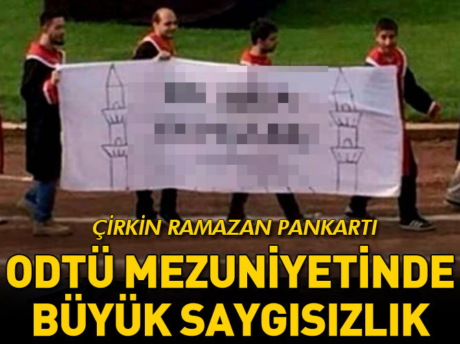 ODTÜ mezuniyetinde 'Ramazan'a büyük saygısızlık