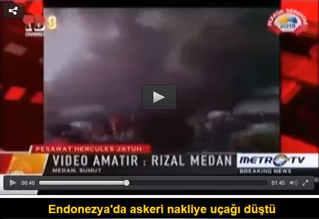 Yerleşim yerine uçak düştü!