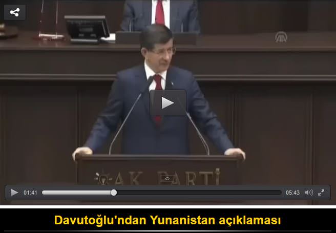 Davutoğlu’ndan flaş Yunanistan açıklaması