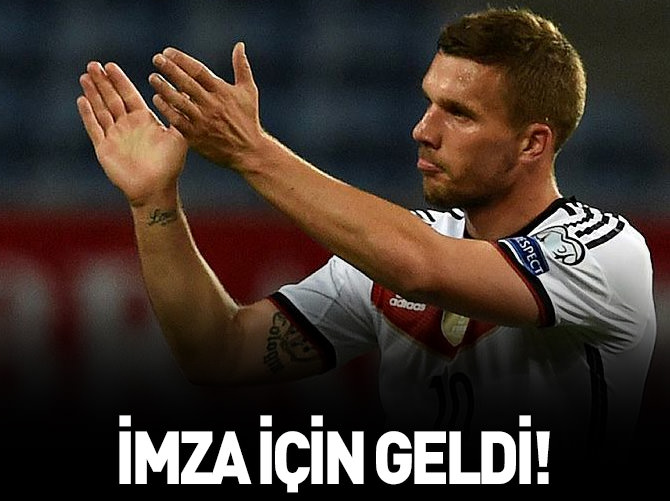 Podolski imzaya geldi!