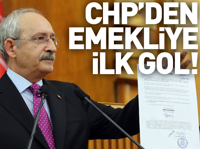 CHP'den emekliye ilk gol!