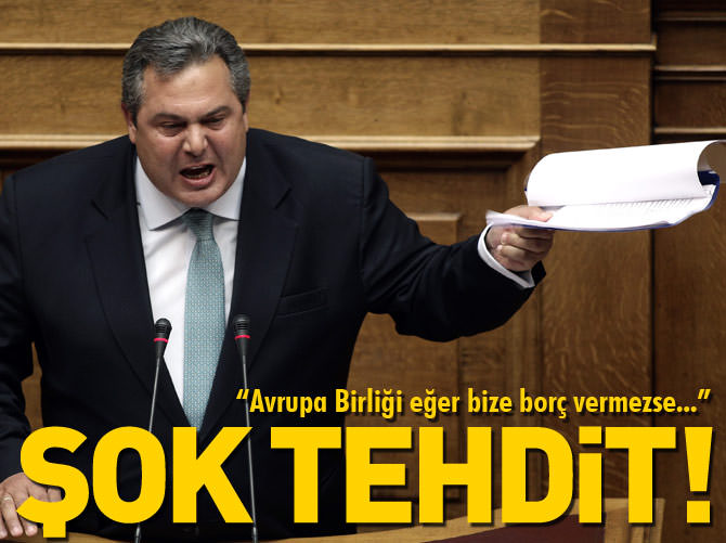 Şok tehdit! 'Eğer AB borç vermezse...'