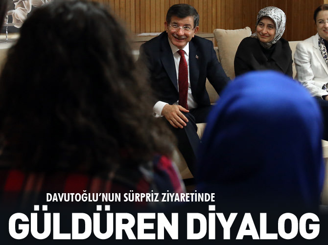 Davutoğlu ile çocuk arasındaki güldüren diyalog