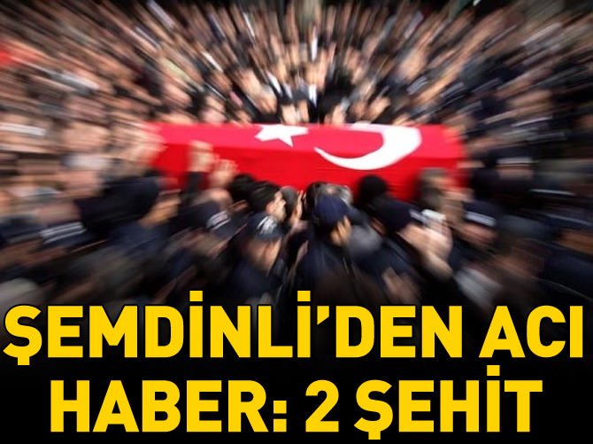 Şemdinli'den acı haber: 2 şehit