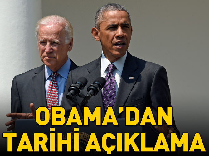 Obama'dan tarihi açıklama