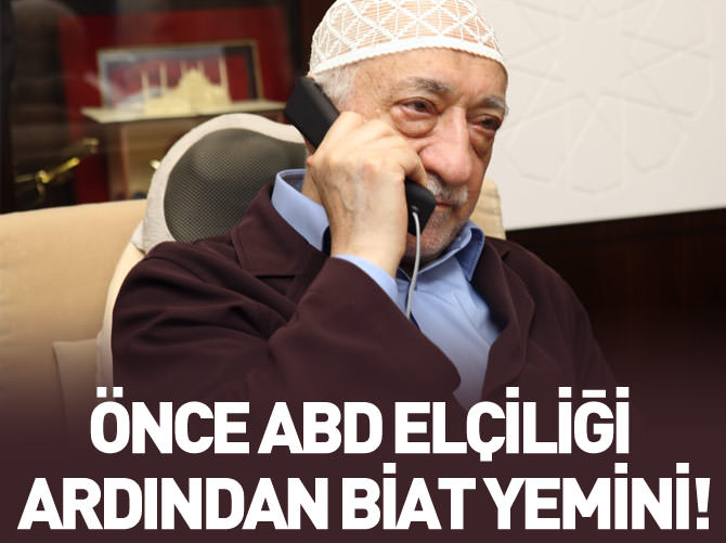 Önce ABD elçiliği ziyareti ardından biat yemini!