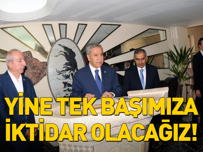 Arınç: Yine tek başımıza iktidar olacağız