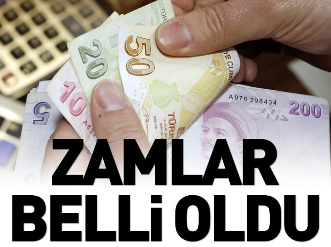 Memur ve emekli zamları belli oldu