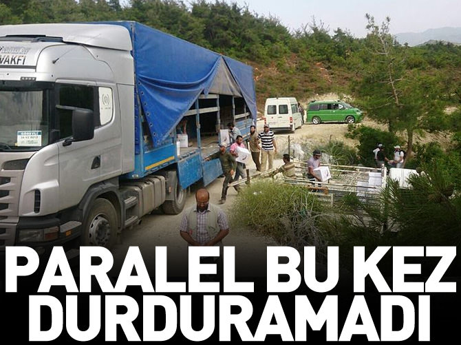 Paralel bu TIR’ları durduramadı
