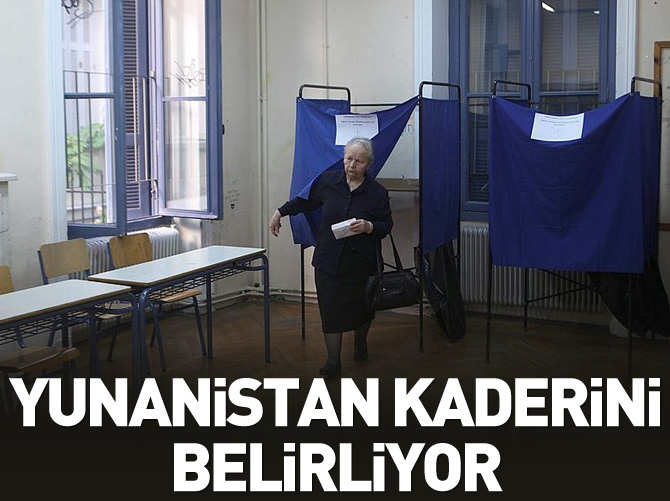 Yunanistan'da halk ülkenin kaderi için sandık başında