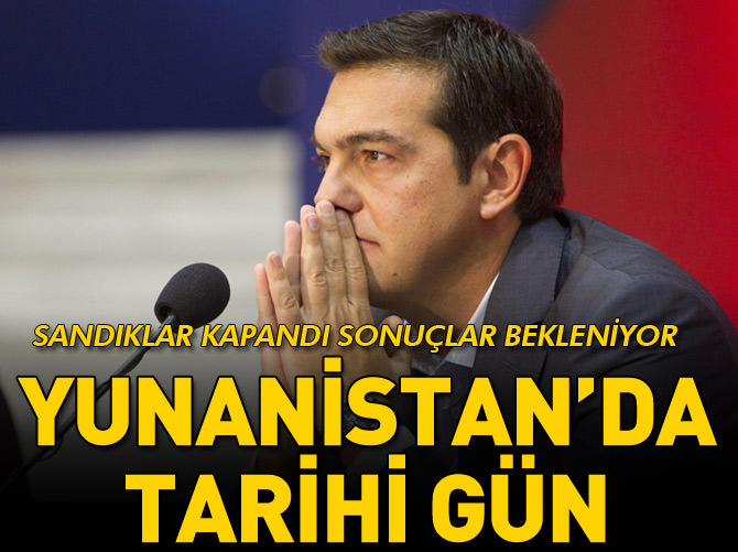 Yunanistan'da halk ülkenin kaderi için sandık başına gitti