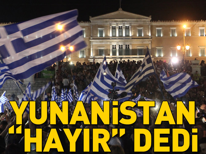 Yunan halkı sandıkta, kreditörlere "Hayır" dedi