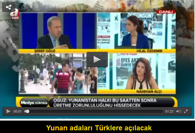Şeref Oğuz: Yunan adaları Türklere açılacak