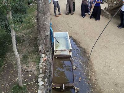Çeşmeden su içerken öldü
