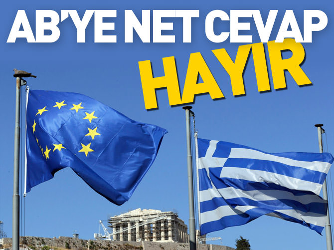 AB'ye net cevap: Hayır