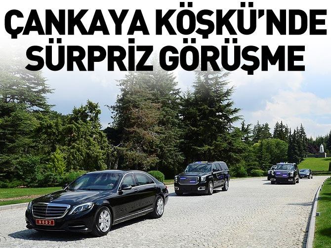 Çankaya Köşkü'nde sürpriz görüşme
