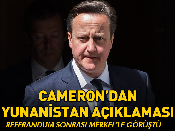 O görüşmeyi Cameron anlattı