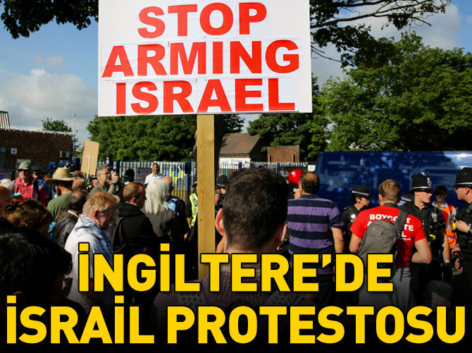 İngiltere'de 'İsrail ile silah ticareti' protesto edildi