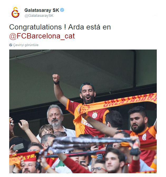 G.Saray ve F.Bahçe'den Arda'ya tebrik! - 1