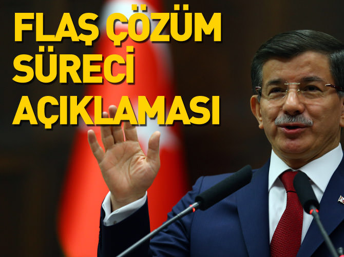 Davutoğlu'ndan flaş çözüm süreci açıklaması