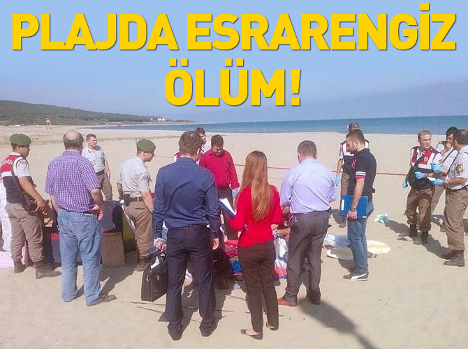 Plajda esrarengiz ölüm