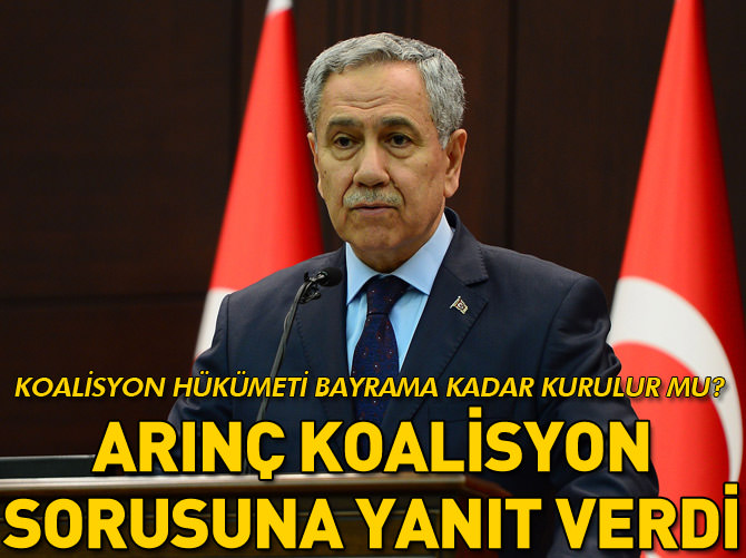 Arınç'tan koalisyon açıklaması