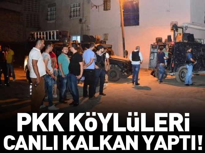 PKK köylüleri kendine kalkan yaptı