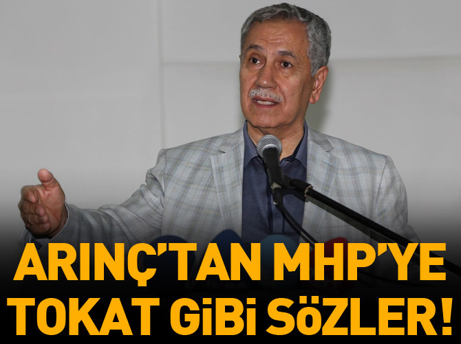 Arınç'tan MHP'ye tokat gibi sözler