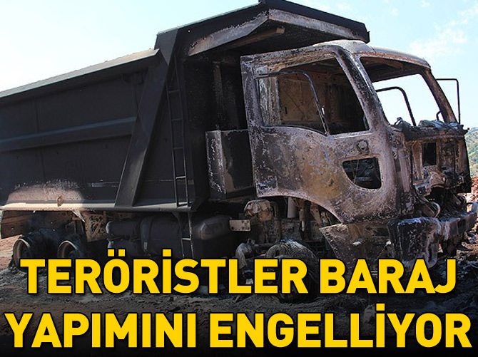 Terör örgütü barajların yapımını engellemeye çalışıyor