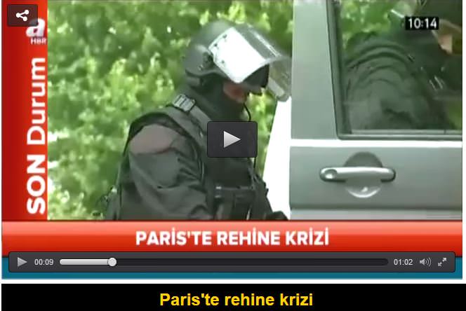 Paris’te rehine krizi