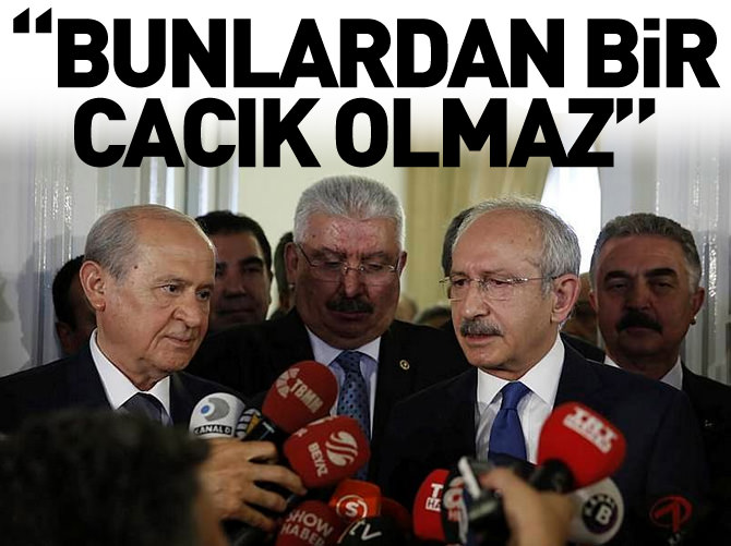 'Millet gördü ki bunlardan bir cacık olmaz'